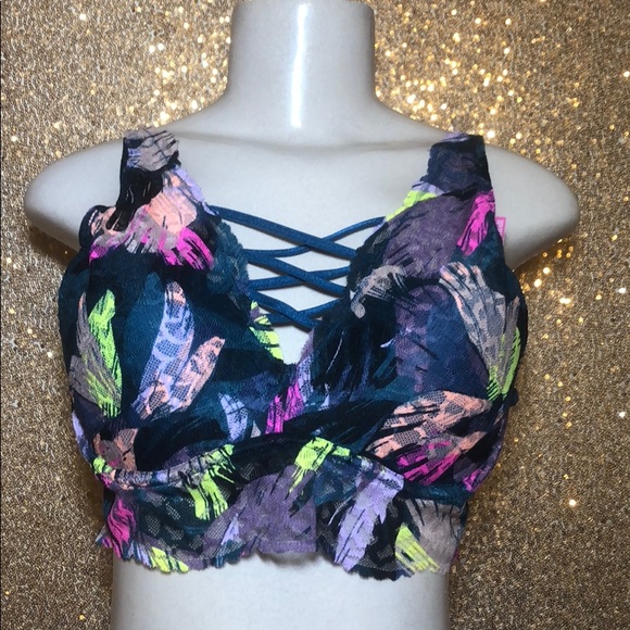SALEVS PINK TROPICAL PUSH UP BRALETTE NWT - Picture 2 of 4